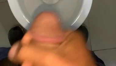 Toilet Jerk off at Work