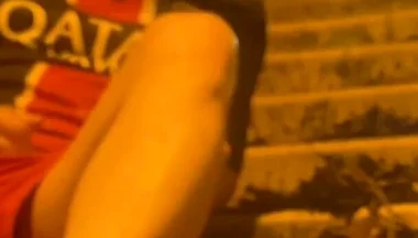 Amateur Boy in Football Gear Caught Wetting Himself in the Street