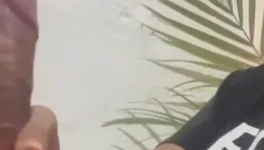 Young Man Enjoying a Rich Handjob
