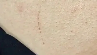 A Transvestite's Big Dick Let Him Fuck His Hole in Tights and a Skirt Covered in Cum