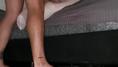 I Fuck Her and Cum on the Closet Crossdresser's Face