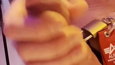 Sub Puppy Explodes Cum After Release of His Chastity Cage