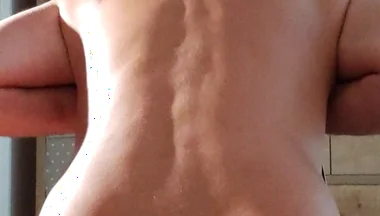 Sissy with Perfect Ass Ridding on Chair