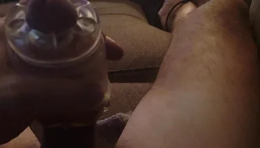 Jacking off Second Time Today with Vibrator in My Ass