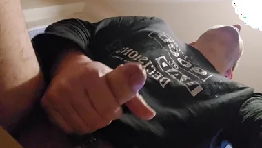 Waiting for My Morning Coffee Turned Into Horny Masturbation with a Cumshot on the Floor