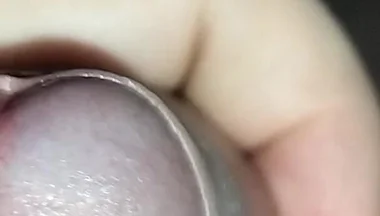 Close up Masturbation Uncut Cock and Cumshot