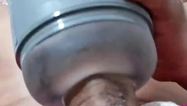 Masturbating