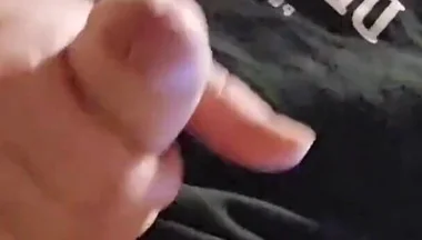 Waiting for My Morning Coffee Turned Into Horny Masturbation with a Cumshot on the Floor