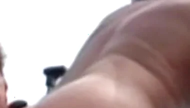 Two Sexy Latino Boys Fucking Bareback in the Public Beach for Fun Exhib