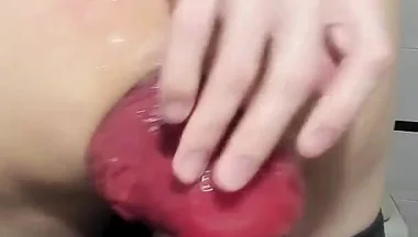 I'm Filming My Huge Hanging Anal Prolapse on a Webcam