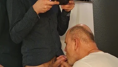 Thomas Sexy Skinny Friend Get Sucked off by Daddy Dexter