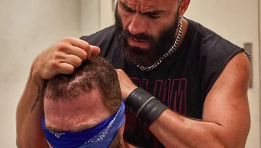 Bearded Master Uses Muscle Sub