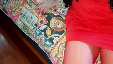 Dani Leg Is the Lady in Red