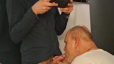 Thomas Sexy Skinny Friend Get Sucked off by Daddy Dexter