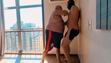 Brawling Bubba Vs. the Jobber: a Test of Strength on the Wall
