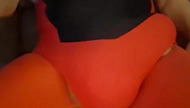 Red Bulging in Spandex