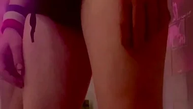 Amateur Boy Jerks-off in the Bathtub as He Watches His Flatmate Piss on Himself and Wet His T-shirt
