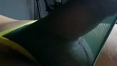 I Reach an Orgasm Touching My Penis with the Transparent Fabric of My Thong