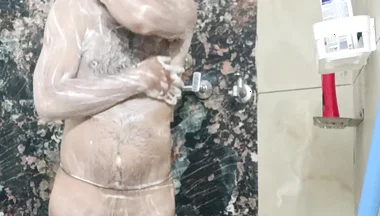 Indian Police Officer in Shower