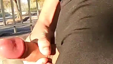I Finish the Race by Taking Out My Cock and Cumming in Front of Passersby