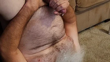 Jerk off and Cum on My Face and Beard