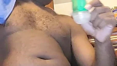 Fapping Big Hard Dick After a Hot Shower