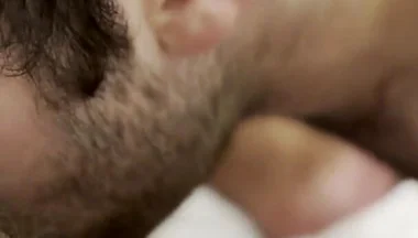 Bouncing on Huge Bear Dick