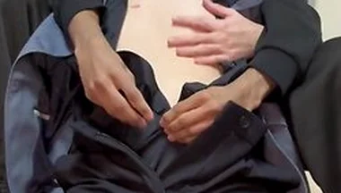 After Work,my Tired Senior Got Horny With My Touch. Made Him Cum And Even Squirting!