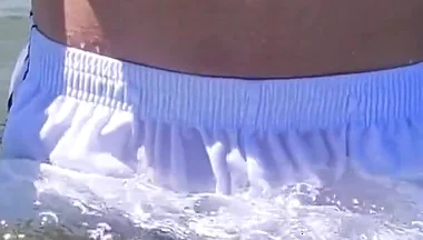 People on the Beach Freak Out When I Get Wet in Shorts