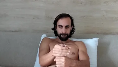 I Show My Naked Body and My Big Cock and I Cum on My Hand