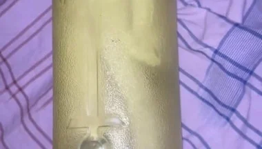 Boy Using Water Bottle Pussy - He Fucks Himself