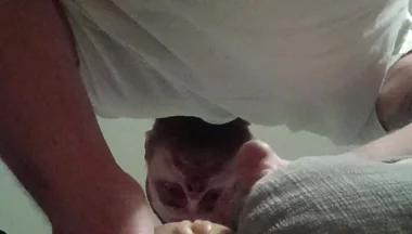 White Cock Fucks a Pocket Pussy Creampie