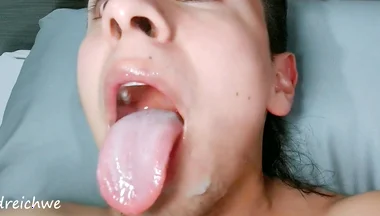 Saliva From My Mouth Drips All Over My Face