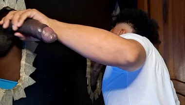 Sucking Several Brunette Cocks