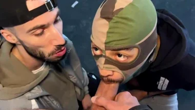 arab group blowjob cum load