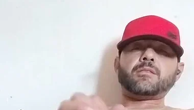 Masturbating