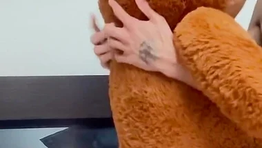 I Put the Teddy Bear on All Fours and Came on Top of It