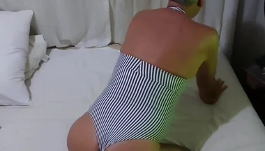 Ladysilva Crossdresser in Bed of Sexy Body Wue Hot Ass