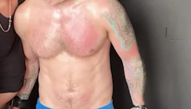 Using His Balls as a Punching Bag 2