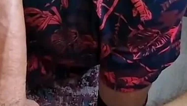 A Man in a Skirt Sucks My Huge Dick, Eat My Cum Man!