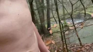 Running in the Forest and Stripping Completely Naked