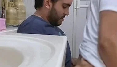 Cruising Fucking In Public Bathroom With My Straight Creampie