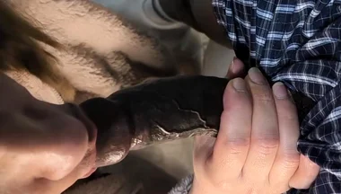 She Needs to Be a Good and Get on Her Knees and Clean His Cock with Her Mouth