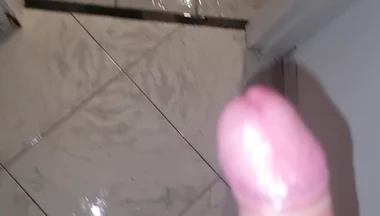 Friend in Shower 1 My Cock Couldn't Resist - Moaning and Handjob for My Best Friend