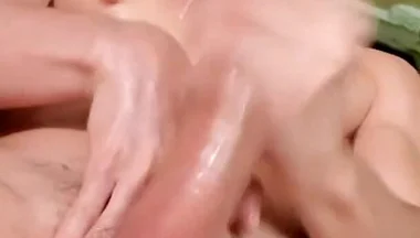 Santiago, a Hot Guy, Masturbates His Big Cock and Moans Until He Has a Huge Orgasm.