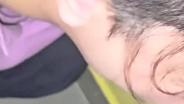 Cute Twink Gets Fucked Bareback by Straight Guy on the Stairs of His Building