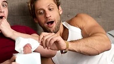 Dom King Eagerly Sucks Trevor Brookss Cock Before Giving Him A Deep Doggy Style Pounding