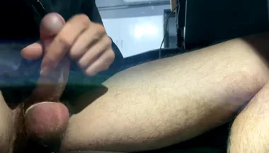 Mushroom Cock Almost Caught Cumming by Wife