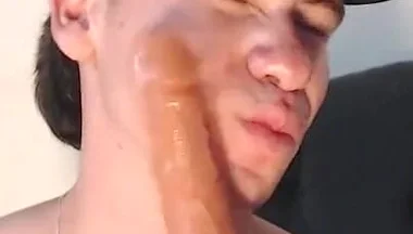 Fucking Me with a 20 Cm Dildo and Then I Put It in My Mouth