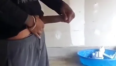 Wanking at work on lunch break